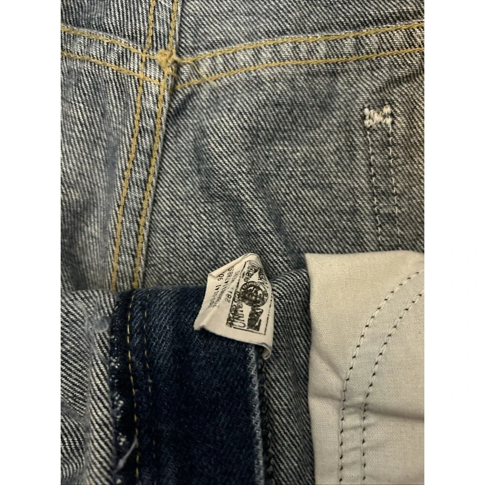 Vtg LL Bean Jeans 36x32 Denim Relaxed Straight Leg Union Made 80s